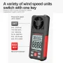 HABOTEST HT605 Digital Anemometer Portable Wind Speed Meter Windmeter LCD Backlight Display Temperature Humidity Meter