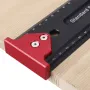 Marking T Ruler Durable Home Scribing Measuring Ruler With Hook Stop Multifunction Carpentry Hand Tools For Woodworking High Precision Portable Rectangle