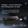 KWS-DC28 Current Voltage Tester 4-30V 12A Digital Ammeter 0.96-inch TFT Display High Precision Compatible with DC Devices
