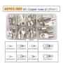 1 jeu de pinces à sertir pour câble de batterie en cuivre HX-50B 10-1 AWG avec 60 cosses à anneau en cuivre, 8 tailles de cosses de câble