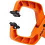 Pony Jorgensen Hand Clamp 2Inch 4Inch Sturdy Steel Spring Plastic One-Handed Operation Non-Marring Jaws Secure Clamping