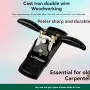 Adjustable Woodworking Hand Plane with Manganese Steel Blade Metal Construction for Smooth Shaving Fine Wood Peeling Manual Operation