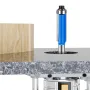 23pcs 6mm 1/4 Inch Shank Tungsten Carbide Flush Trim Pattern Router Bit Set with Bearing Milling Cutter for Wood Woodworking End Mill