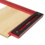 ENJOYWOOD 600mm Aluminum Alloy Carpenter Square Framing Square Right Angle Ruler for Woodworking Square Setting Marking