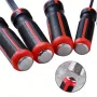 Heavy-Duty CR-V Long Tire Spoon Pry Bar With Non-Slip Handle Caps Perfect for Automotive Demolition Nail Pulling & More