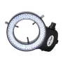 HAYEAR Ayarlanabilir 6500K 144 LED Halka Işık Aydınlatıcı Lamba Sanayi İçin Stereo Mikroskop Lens Kamera Büyüteç 110V-240V Adaptörü