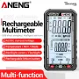 ANENG 620C デジタルマルチメーター 6000カウント AC/DC 電圧電流テスター バックライト付きスクリーン 自動電源オフ機能 懐中電灯付き