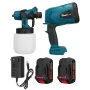 MUSTOOL 1300W 25000RPM Sladdlös Färgspruta Sprutpistoler med Munstycken 800ML Burk