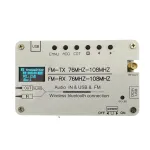 Multi-function FM Transmitter Receiver Bluetooth AUX USB Audio 76MHz-108MHz Built-in Rechargeable Battery Portable Radio