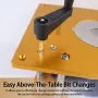 Woodworking Electric Wood Router Lift System with Router Insert Plate for Carving and Trimming Adjustable DIY Workbench