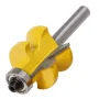 Drillpro Lot de 2 fraises à rainurer en V à tige de 8 mm et languette assortie avec roulements à billes de qualité supérieure pour le travail du bois