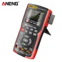 ANENG AOS02 9999 Sayım Dijital Profesyonel Osiloskop Multimetre 48M/S 10MHZ PC Dalga Formu Veri Depolama True RMS Transistör
