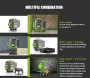 LFINE 4D 16 Line Green Laser Level Class II 515nm Self-Leveling ±1mm at 7m 30M Range 1200mAh Batteries Multi-Purpose Tripod