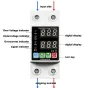40A 63A Rated Current Automatic Reclosing Protector with Overvoltage Undervoltage Overcurrent Protection Real-Time Dual Digital Display Adjustable Current 230-280V Voltage Protection