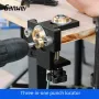 Ganwei 3in1 Punch Locator Aluminum Alloy Woodworking Tool with 0-52mm Clamping Range Engraved Scale Markings Efficient and Convenient Enhance Your Woodworking Projects
