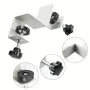 2PCS 90 Degree Right Angle Corner Clamps Double Handle Woodworking Jig Maximum Clamping Range 42mm for Woodworking Welding Framing
