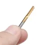 Drillpro DB-M1 10Pcs 0.8-3mm Titanium Coated Engraving Milling Cutter Carbide Bits