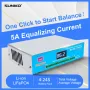 SUNKKO High-Efficiency BAL-524D Lithium Battery Pack Active Equalizer with Auto Balancing Safety Protection Ultra Low Impedance Inverter Overcurrent Protection LED Display for Optimal Battery Health Maintenance