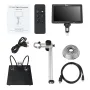 Mustool DM12 10.1'' HDMI Digital Microscope 2000X Coin Microscope with IPS Screen 20MP Soldering Microscope with 8LEDs