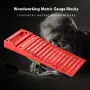 ENJOYWOOD 16 ADET Metrik Ölçüm Blokları Seti Alüminyum Alaşımlı Hassas Ölçüm Kırmızı Renk Uygun Depolama Kurulum Blokları