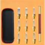 Woodworking Stone Knife Carbide Engraving Chisel Set with Split Stamp Knife with a Portable Bag for Seal Engraving Stone Letters