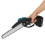 VIOLEWORKS 8 Inches 1200W Electric Cordless Chain Saw Brushless Motor With 2500mAh 1/2 Batteries
