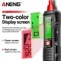 Penna misuratrice di tensione ANENG VD807 ad alta sensibilità, induzione, intervallo di misurazione 12-300 V, con sistema di allarme sonoro e luminoso, illuminazione a LED, spegnimento automatico, strumento di sicurezza per uso domestico e professionale.