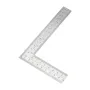 Stainless Steel L Square Ruler Right Angle Measuring Tool 100mm 150mm 300mm Double-Sided Scale for Carpentry Framing Roofing Layouts