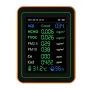 ZN-MT22 12-in-1 Air Quality Monitor AQI CO2 CO Formaldehyde TVOC PM2.5 PM10 Temperature Humidity TFT Screen 1200mAh Battery High-Precision Sensors