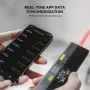 MILESEEY DP20 Lazer Mesafe Ölçer 120M Lazer İşaret Işını ile İkili Lazer Şerit Metre Patentli Eş Eksenli Optik Teknolojisini Kullanır
