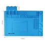 BEST S160 Manyetik Isı Yalıtımlı Silikon Ped Masa Matı Bakım Platformu BGA Lehimleme Onarım İstasyonu