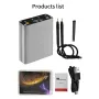 Portable Spot Welder Adjustable 30 Gears OLED Screen 5000mAh Lipo Battery 650A Welding Output for 0.15mm Nickel Strips Type-C Charging