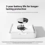 2Pcs XIAOMI 3 Mijia Smart Temperature Humidity Sensor Mini 0°C-60°C Range Bluetooth 5.0 High Precision Compact Hygrometer with LCD Display and Wall Sticker