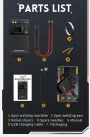 FNIRSI SWM-10 0,25 mm puntlasapparaat 4 versnellingen instelbaar DIY mini puntlasapparaat met dubbele puls 18650 accu lasapparaat ingebouwde 5000 mAh accu