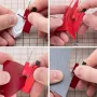 Penanda Selari Isometrik Pembaris Ukiran Mini Persegi T Boleh Laras Aloi Aluminium SKH-51 Jarum Keluli untuk Penandaan Model Ketepatan Merah/Hitam