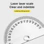 180 Degree Protractor Metal Angle Finder Goniometer Angle Ruler Stainless Steel Woodworking Tools Rotary Measuring Ruler