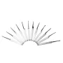 19Pcs Unlocking Locksmith Practice Lock Pick Key Extractor Padlock Lockpick Tool Kits
