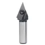 1/2 Inch 1/4 Inch 6mm 12mm Shank 45 Degree V-Groove Carbide Insert Wood CNC Router Bits Milling Cutter for Woodworking Engraving Carving