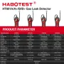 HABOTEST HT601A Natural Gas Leak Detector 50-1000PPM Methane Combustible Gas Auto Zero Audible Visible Alarm Flexible Probe