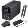 Saldatrice a punti con display digitale Docreate-705, schermo da 2,4 pollici, scocca in ABS leggera e portatile, AC100-240V DC5,6V10A, saldatrice compatibile ad alta precisione