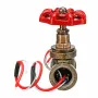 Interrupteur d'éclairage vintage Steampunk 1/2 pouce avec fil traversant en fer rouge