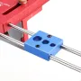 Gabarit de perçage 3 en 1 en alliage d'aluminium X700 avec système de serrage, outil de travail du bois