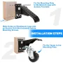 4PCS 600 LBS Heavy Duty Workbench Casters Kit Retractable Caster Wheels for Workbenches Machinery and Tables