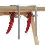 ENJOYWOOD 2PCS/4PCS Alloy Steel Upgrade Quick Ratchet Track Saw Guide Rail Clamp MFT Clamp for MFT Table and Guide Rail System Woodworking Clamp