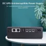 Mini fonte de alimentação ininterrupta DC UPS 5V 9V 12V saída para roteadores e câmeras, bateria de reserva de 18W, 10400mAh, plugue UE/EUA