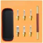 Woodworking Stone Knife Carbide Engraving Chisel Set with Split Stamp Knife with a Portable Bag for Seal Engraving Stone Letters