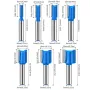 8mm Saplı Düz Freze Ucu 20mm Kesme Uzunluğu 6/8/10/12/14/18/20mm Kesme Çapı Karbür Uçlu Çift Flüt Düz Kesim Freze Uçları