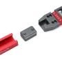 Stair Tread Template Tool Red-Gray Upgrade Stair Tread Gauge Measuring Jig Precision Stair Step Template Sturdy Building Material for Home Renovation