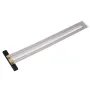 Drillpro 200/300/400mm Stainless Steel Precision Marking T Ruler Hole Positioning Measuring Ruler Woodworking Scriber Scribing Tool