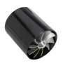 Universal Car Double Turbine Turbo Air Intake Gas Fuel Saver Fan Turbocharger